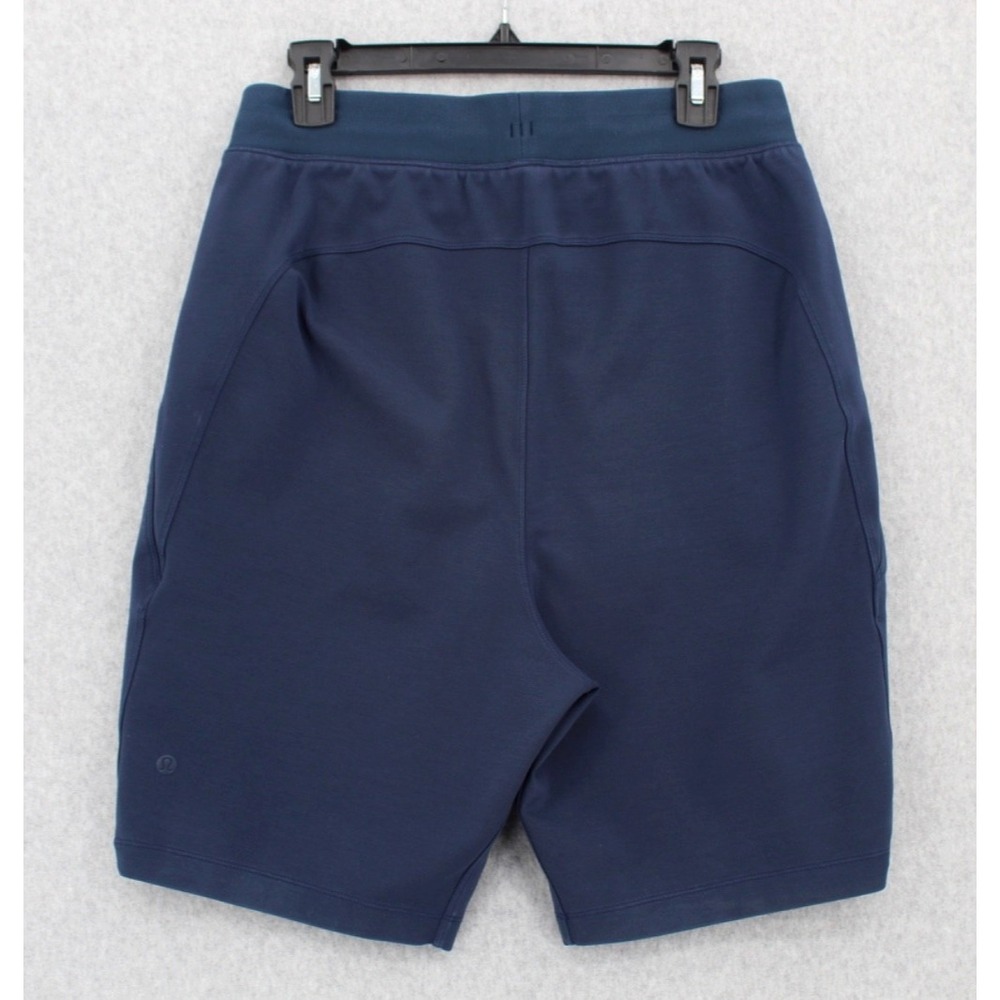 Lululemon Shorts Mens Medium Blue Pockets Drawstring Thick Heavy Weight - Picture 3 of 15